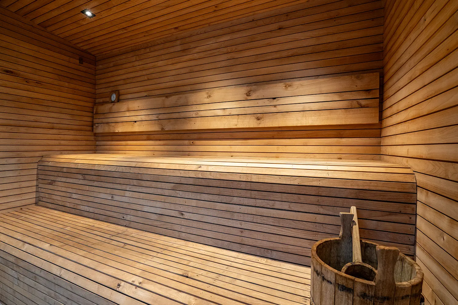 Sauna interior Sauna interior